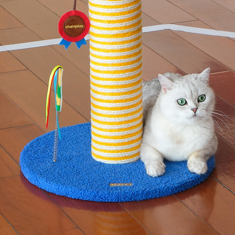Peachfield & Co. x zeze Trophy Cat Scratch Pillar Cat Trees & Towers