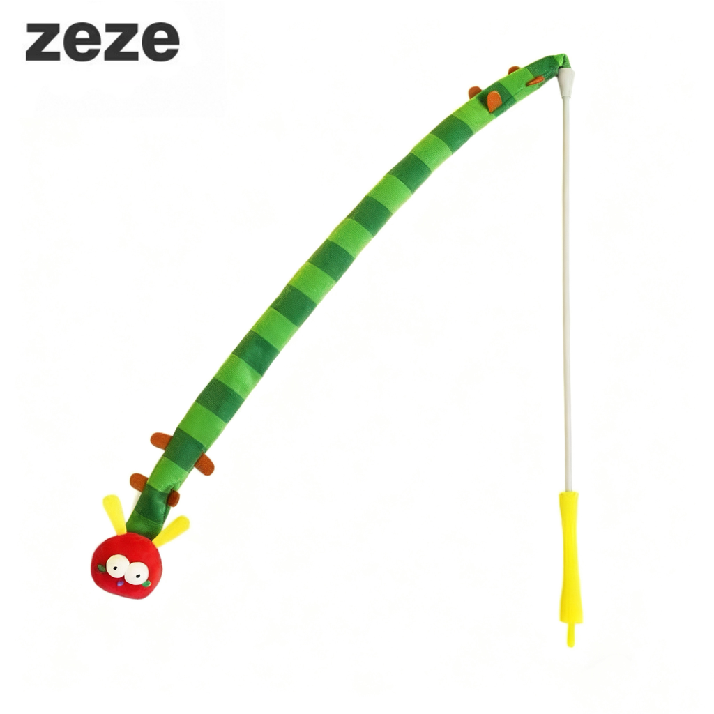 Caterpillar Teaser Wand for Cats