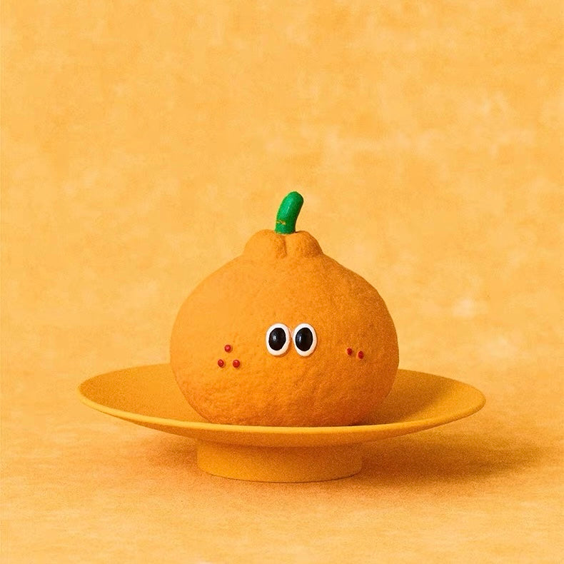 Peachfield & Co. x zeze Mandarin Orange Latex Squeaky Dog Toy