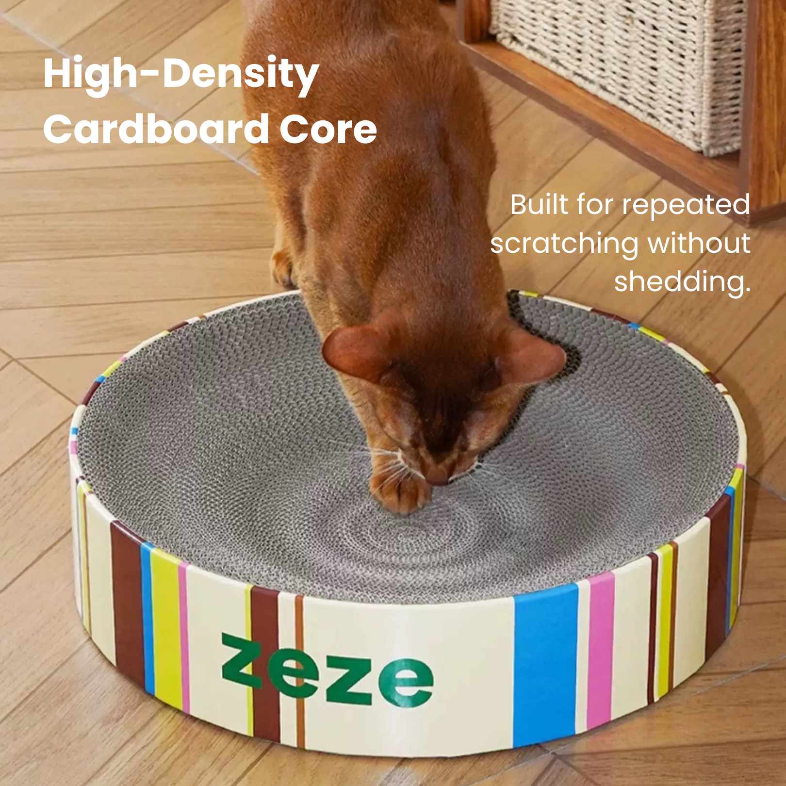 zeze Retro Cat Scratcher Bed