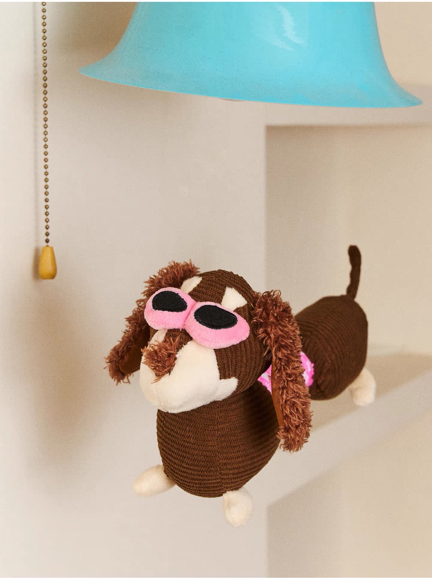 Peachfield & Co. x zeze Monica Corduroy Plush Rope Squeaky Dog Toy – Small