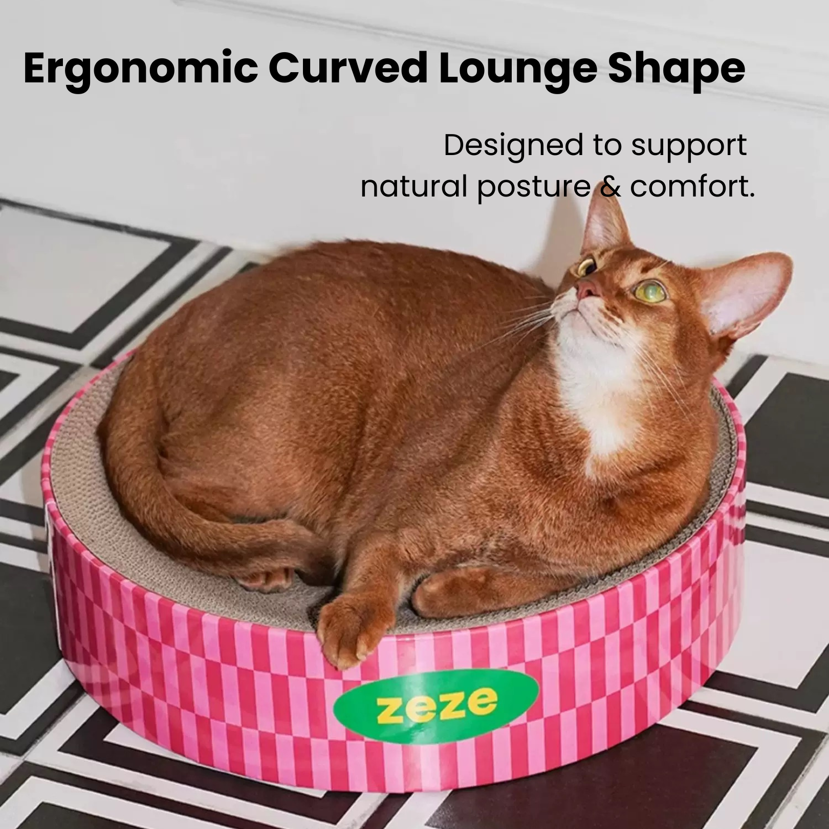 zeze Retro Cat Scratcher Bed