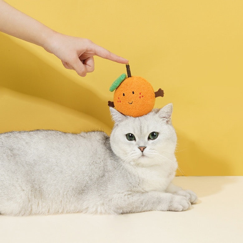 Peachfield & Co. x zeze Lucky Orange Silvervine & Valerian Plush Cat Toy