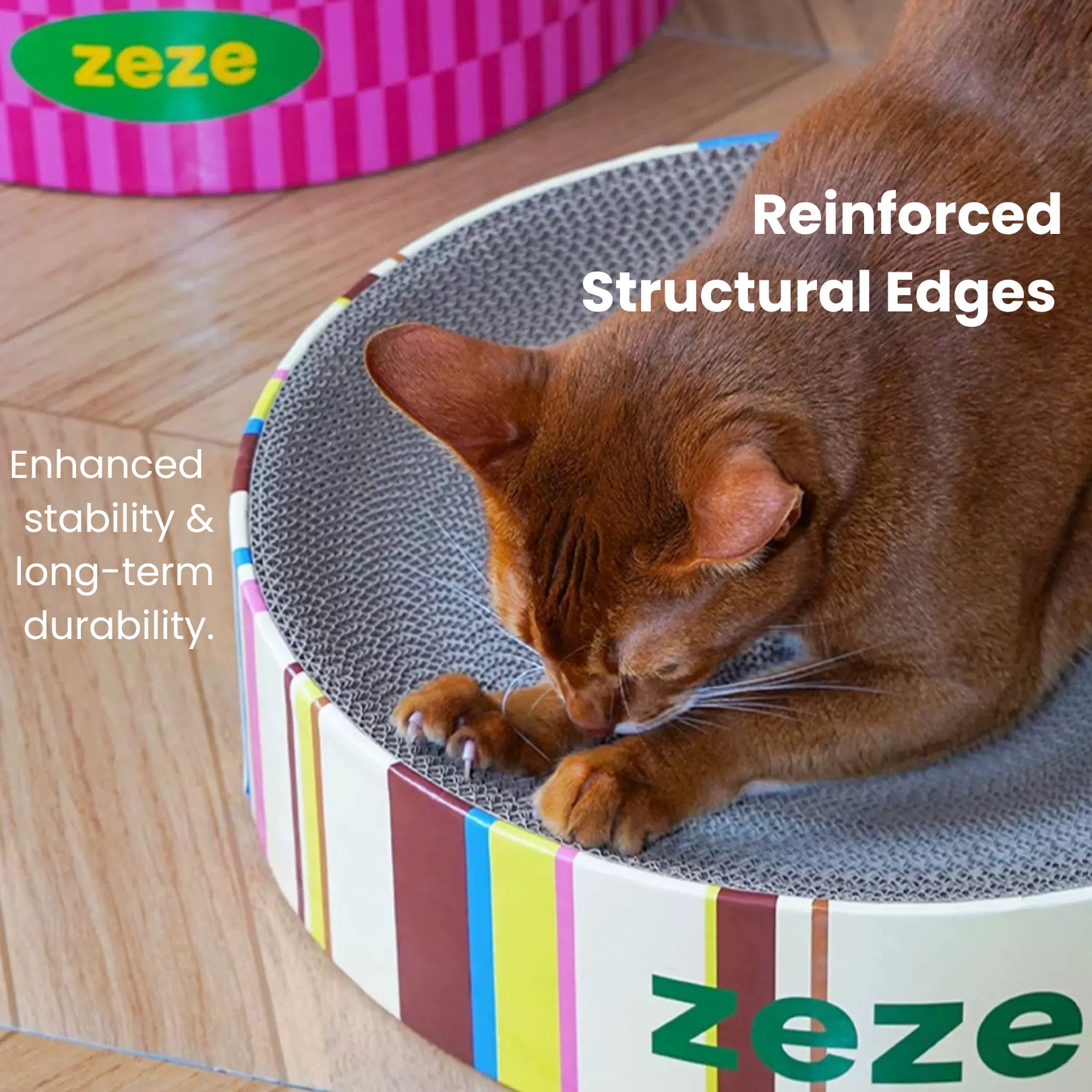 zeze Retro Cat Scratcher Bed
