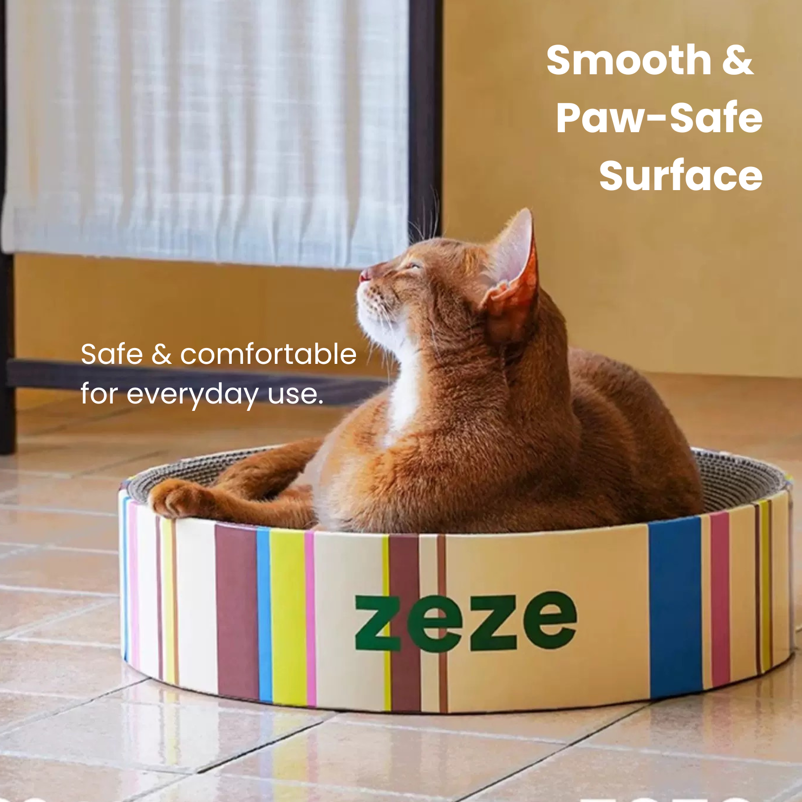 zeze Retro Cat Scratcher Bed