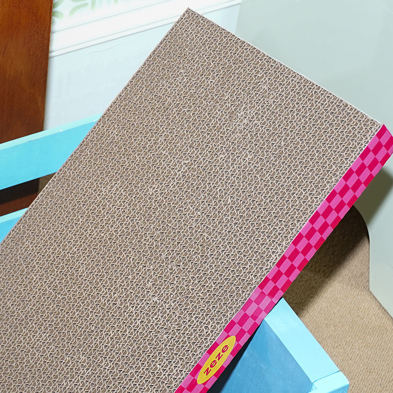 zeze Neon Sweetheart Corrugated Cardboard Cat Scratcher Pad (44 cm)