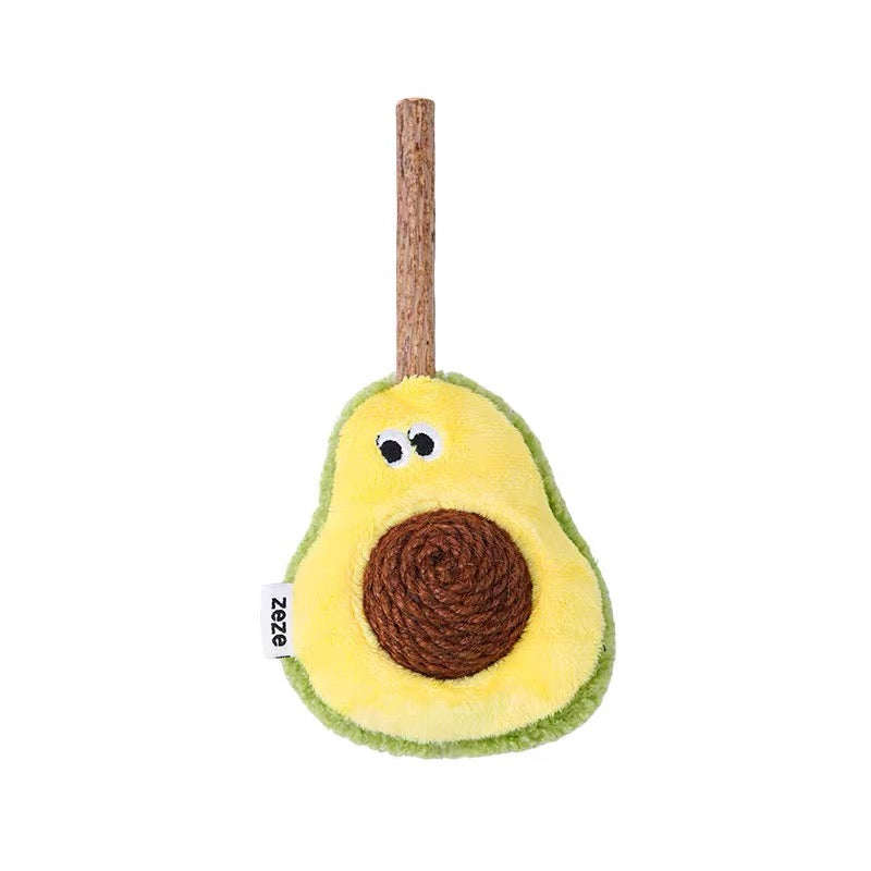 Peachfield & Co. ｜ zeze Avocado Silvervine & Rope Ball Interactive Cat Toy