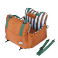 Peachfield & Co. x zeze Striped Oxford Pet Car Bed & Travel Seat