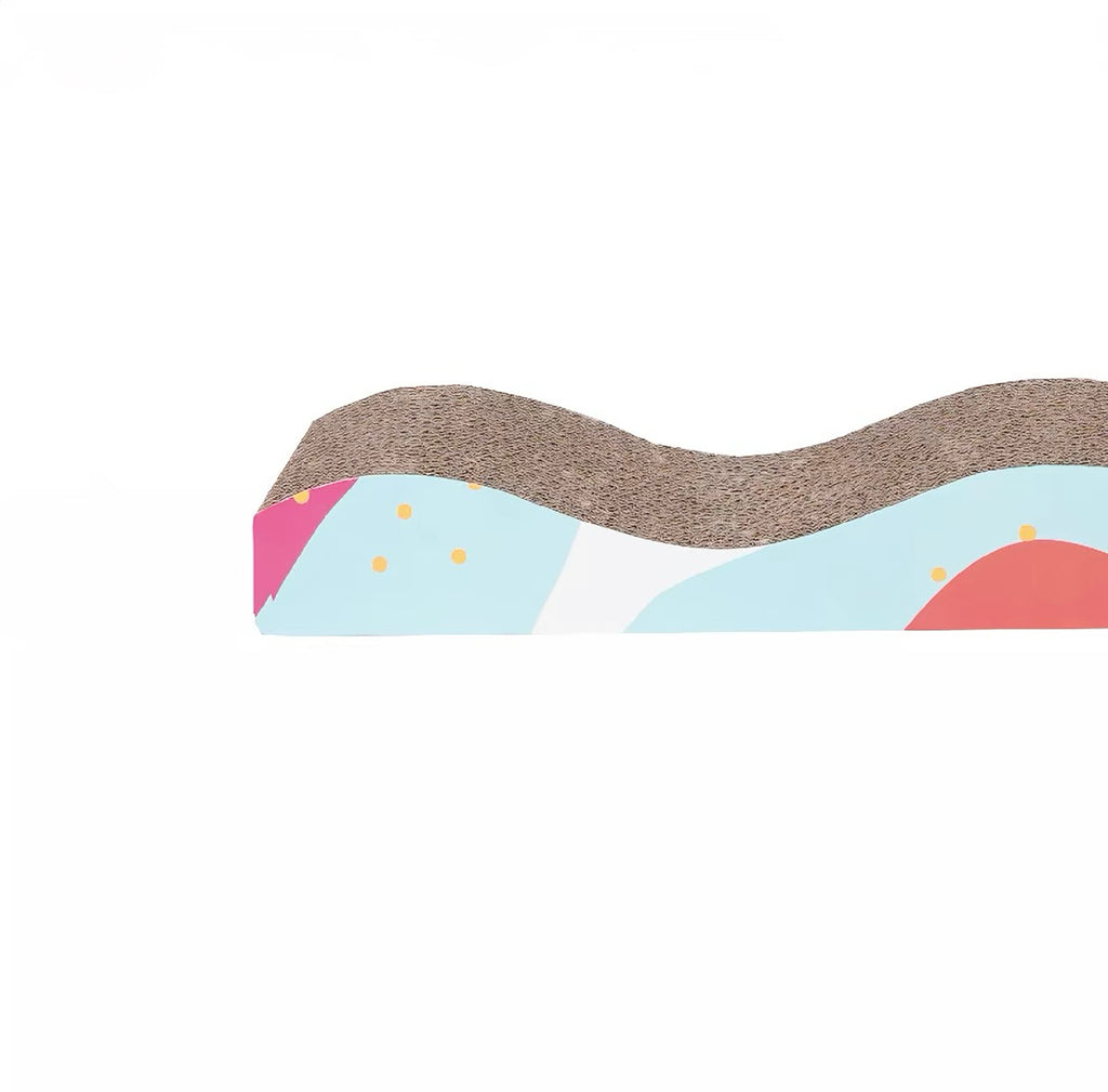 Peachfield & Co. x zeze Simple Wave Cat Scratcher & Lounge Board