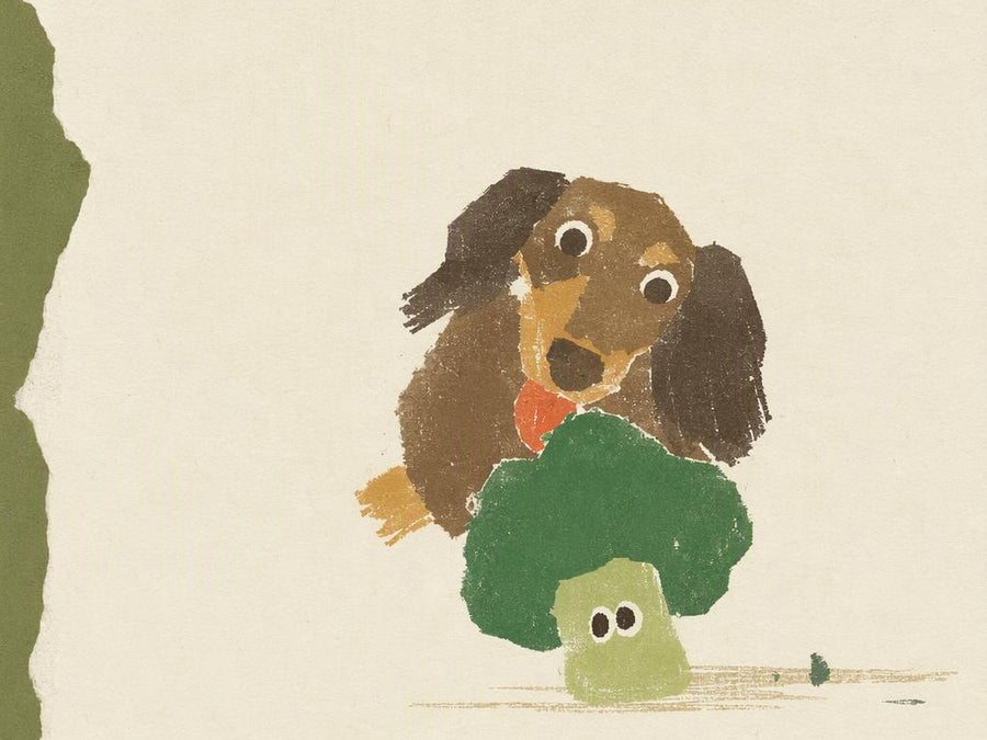 Peachfield & Co. x zeze Broccoli Latex Squeaky Dog Toy