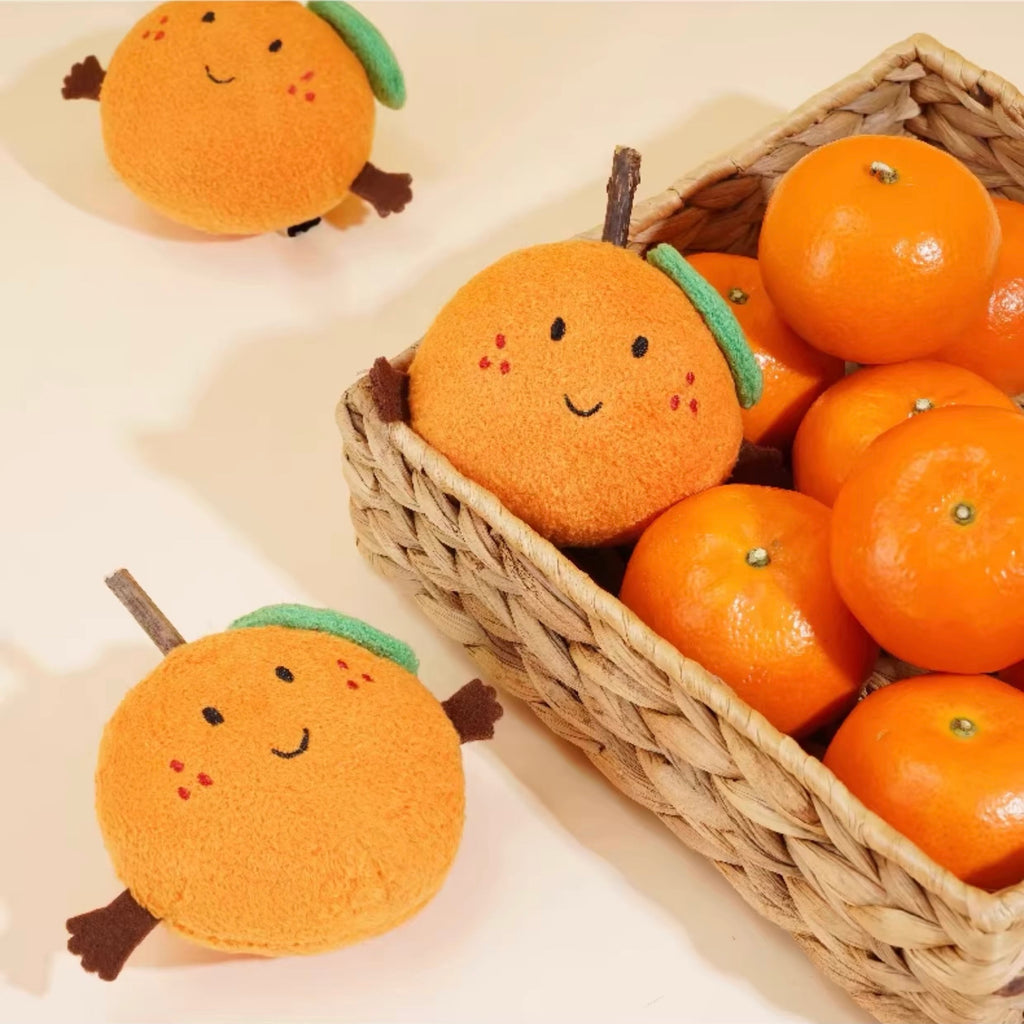 Peachfield & Co. x zeze Lucky Orange Silvervine & Valerian Plush Cat Toy