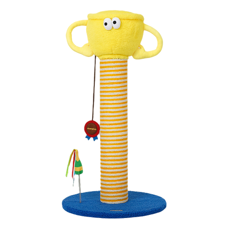 Peachfield & Co. x zeze Trophy Cat Scratch Pillar Cat Trees & Towers
