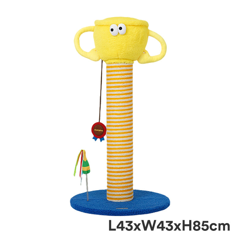 Peachfield & Co. x zeze Trophy Cat Scratch Pillar Cat Trees & Towers